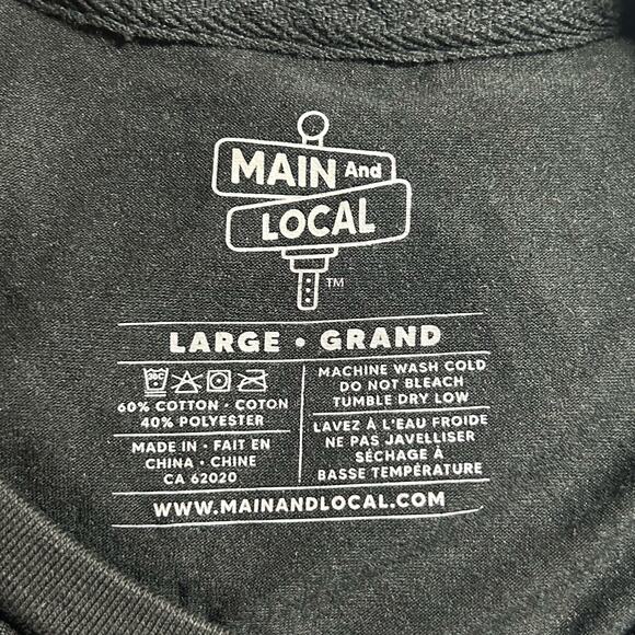5/$25 Main and Local Halloween Life is Gourd Black Tee T-Shirt L Large New - Picture 5 of 6